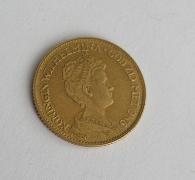מטבע זהב הולנדי ישנה 1912 במשקל 6.72 גרם