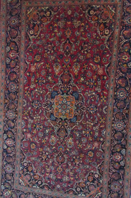 שטיח פרסי קאשן עבודת יד 210X135 סמ