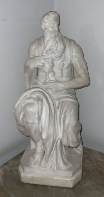 פסל שיש מגולף דמות משה - AFTER MICHELANGELO גובה 52 ס"מ 
הפריט נמצא בפתח תקווה - הקונה 