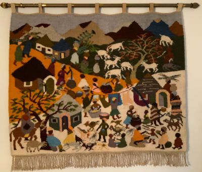 שטיח עבודת יד לתלייה