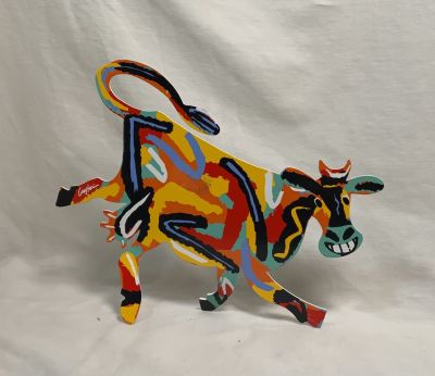 דודו גרשטיין חיתוך לייזר פרה דו צדדית 24X18 ס׳׳מ