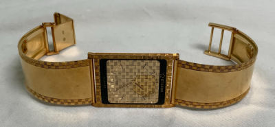 שעון ETERNA זהב 18K משקל 50 גרם מנגנון דק במיוחד דגם מיוחד - זכוכית שבורה - ראו בתמונות תקין 