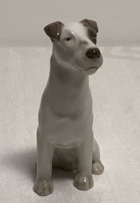 פסל פורצלן ROYAL COPENHAGEN דמות כלב חתום ממוספר גובה: 12 ס''מ