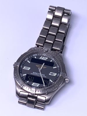 Breitling aerospace watch E65362 שעון יד כרונוגראף 40 מ"מ מצב מעולה - עובד 
אין קופסה ואין 