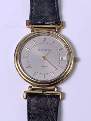 שעון יד BUCHERER קוורץ 30 מ"מ מצב טוב זקוק לתיקון בעלות 300 ש"ח