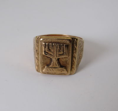 טבעת זהב ''בני ברית'' 14K משקל 4.6 גרם מידה 8 US