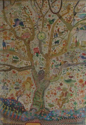 חואן רומרו פרננדס Juan ROMERO FERNANDEZ (1932) ליטוגרפיה 215\275, עץ, חתום ומתוארך 1980