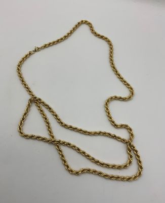 שרשרת זהב צהוב 14K, אורך שרשרת: 80 ס''מ