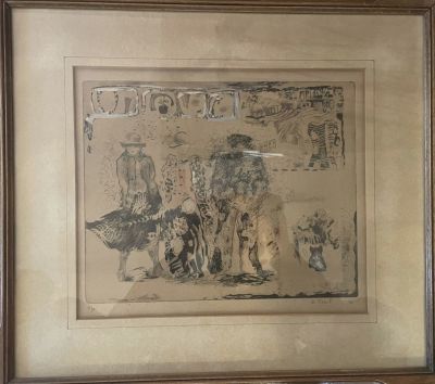 ד.אנוך תחריט חתום וממוספר AP גודל: 35X29 ס''מ