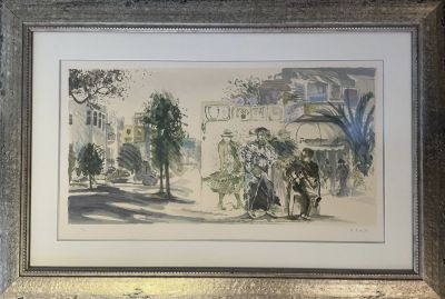 ד.אנוך ליטוגרפיה חתומה וממוספרת גודל: 70X40 ס''מ