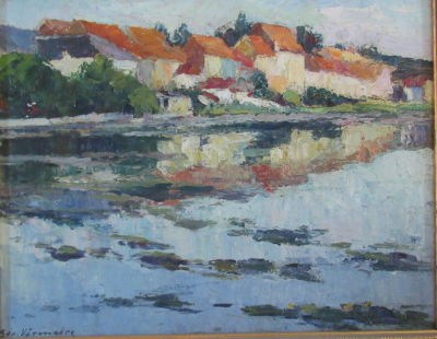 GEO VERMEIRE ( 1877-1947) שמן על עץ חתום 31X40 ס"מ – מסגרת 44X52 ס"מ