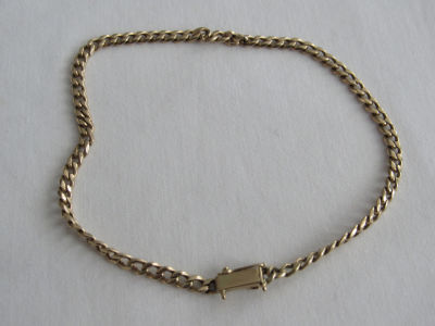 צמיד זהב 14 קרט 8.4 גרם חתום - חוליות –אורך 23 ס"מ