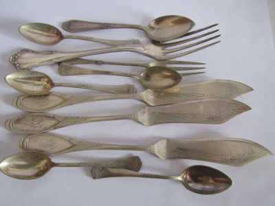 לוט 11 חלקי סכום כסף גרמני ואוסטרי חתומים - 281 גרם