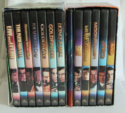 סדרת סרטי 007 THE JAMES BOND COLLECTION כולל 12 סרטי DVD באריזות מקוריות