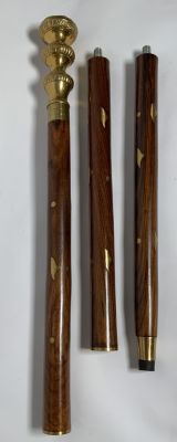 מקל הליכה עץ ומתכת מעוצבים