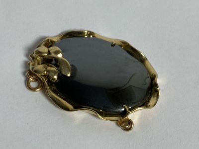 תליון זהב 14 קרט עם אבן המטייט גרם11.6