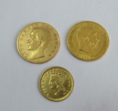 3 מטבעות זהב שונות