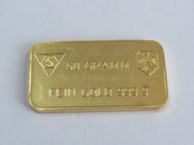 מטיל זהב טהור 50 גרם