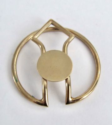 מחזיק שטרות- מאני קליפס -זהב 9 קרט אנגלי חתום -4 ס"מ קוטר