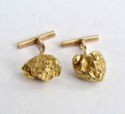 זוג חפטים זהב 14 קרט לא חתומים-נבדקו