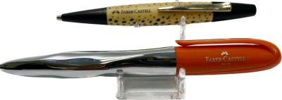 לוט 2 עטים של חברת faber-castell כדורי Ballpoint מעוצבים מיוחד אורך 12.5 -13 ס׳׳מ