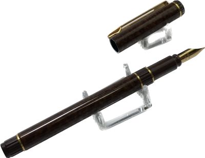 עט נובע watermen עם ציפורן ציפוי זהב לא נטבל בדיו מידת הציפורן f חום מיוחד במצב כללי טוב מאוד 