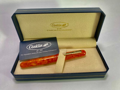 עט נובע CONKLIN בקופסא מקורית כחדש לא נטבל בדיו אורך 14 ס"מ
