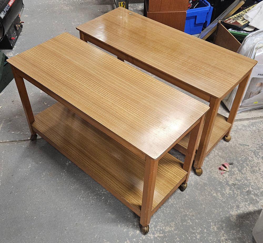 Lot 198: Two matching tables, MCM Style