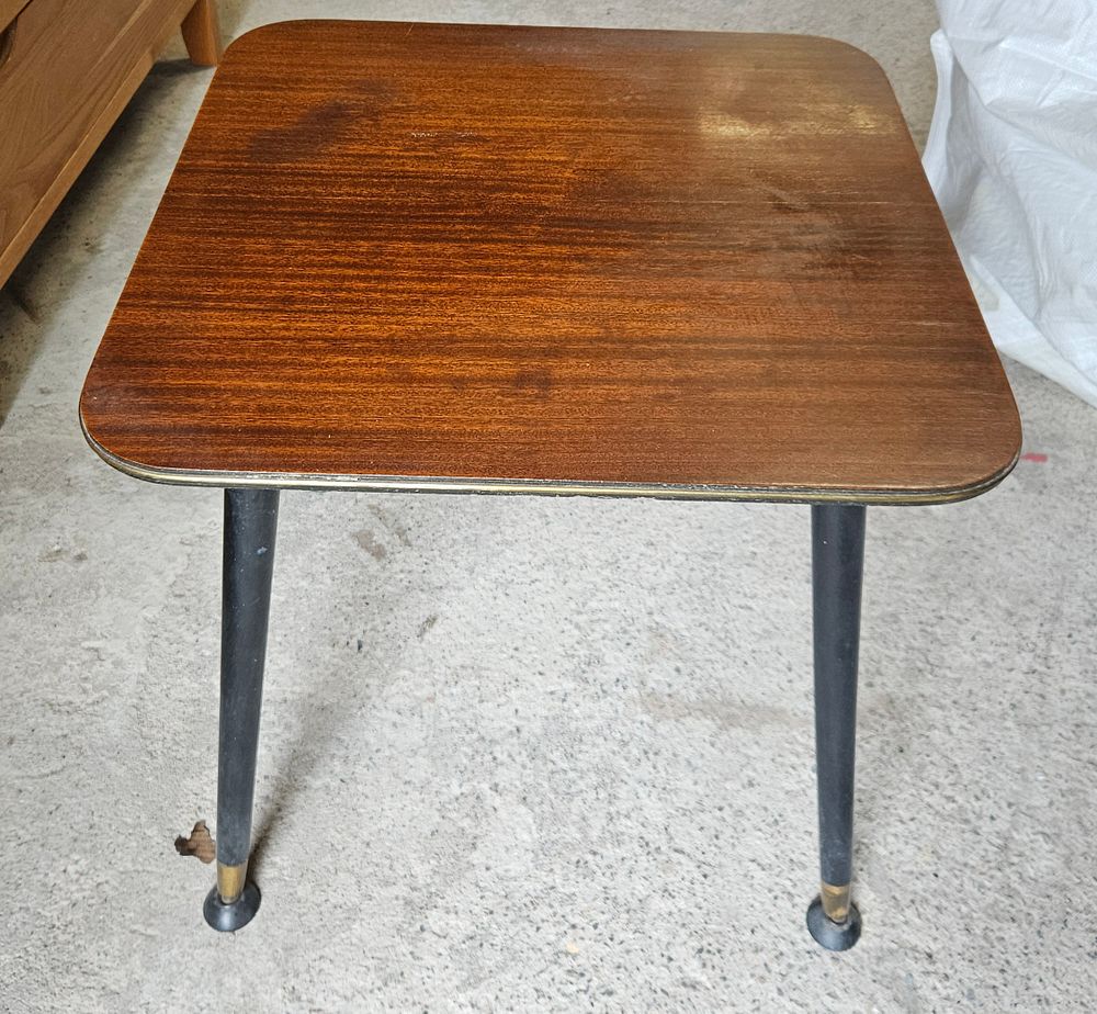 Lot 145: Small Square Mid Century Side Table