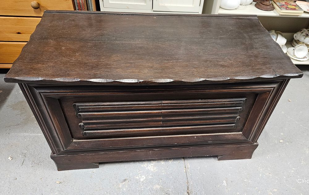 Lot 151: Heavy Wooden Chest