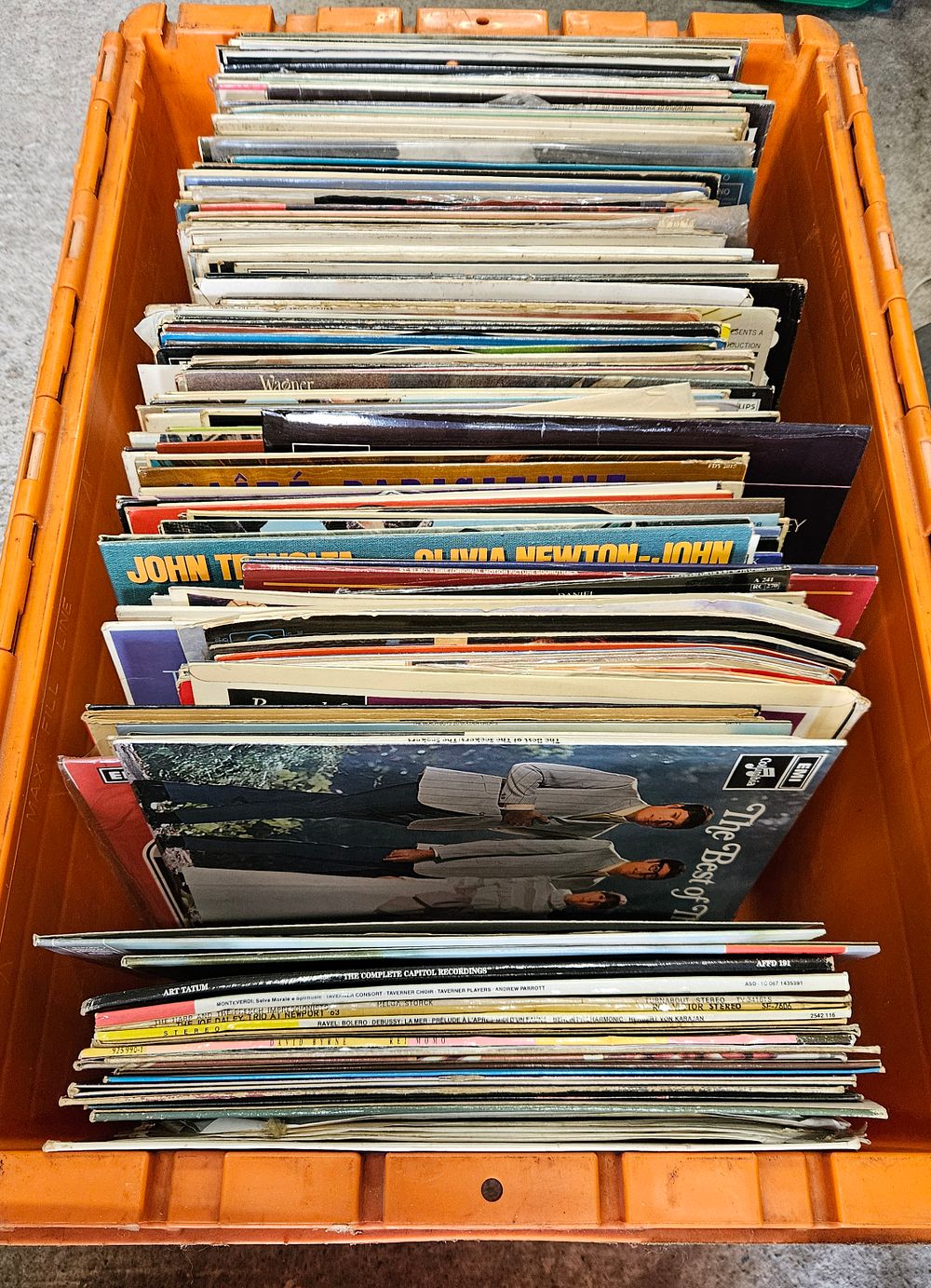 Lot 158: Large Crate of Vinyl Records. Lots of Classical