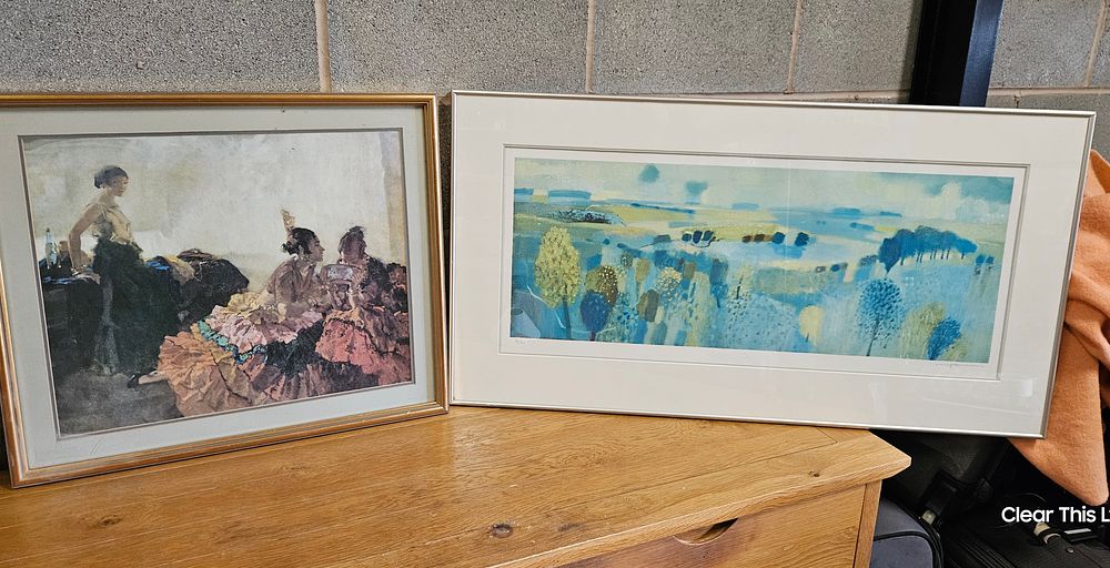Lot 161: 2 Framed Prints includes Signed Limited Edition 32 of just 95