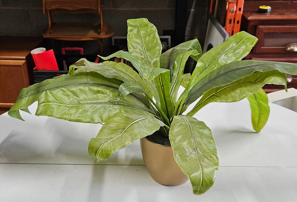 Lot 177: Artificial Plant in German Plant pot