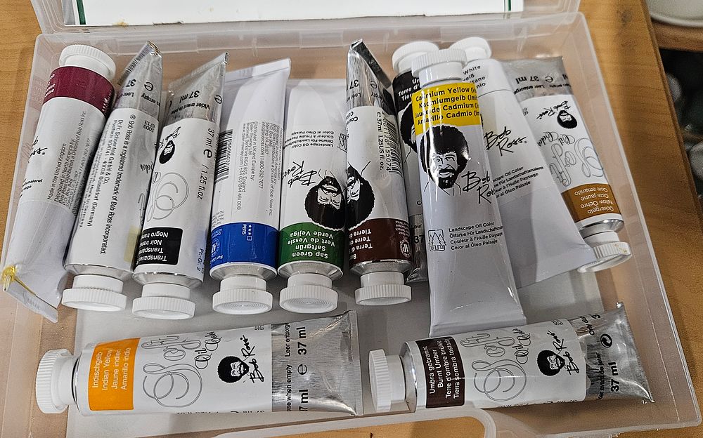 Lot 265: Twelve Tubes of Bob Ross Oil Colour Paints.