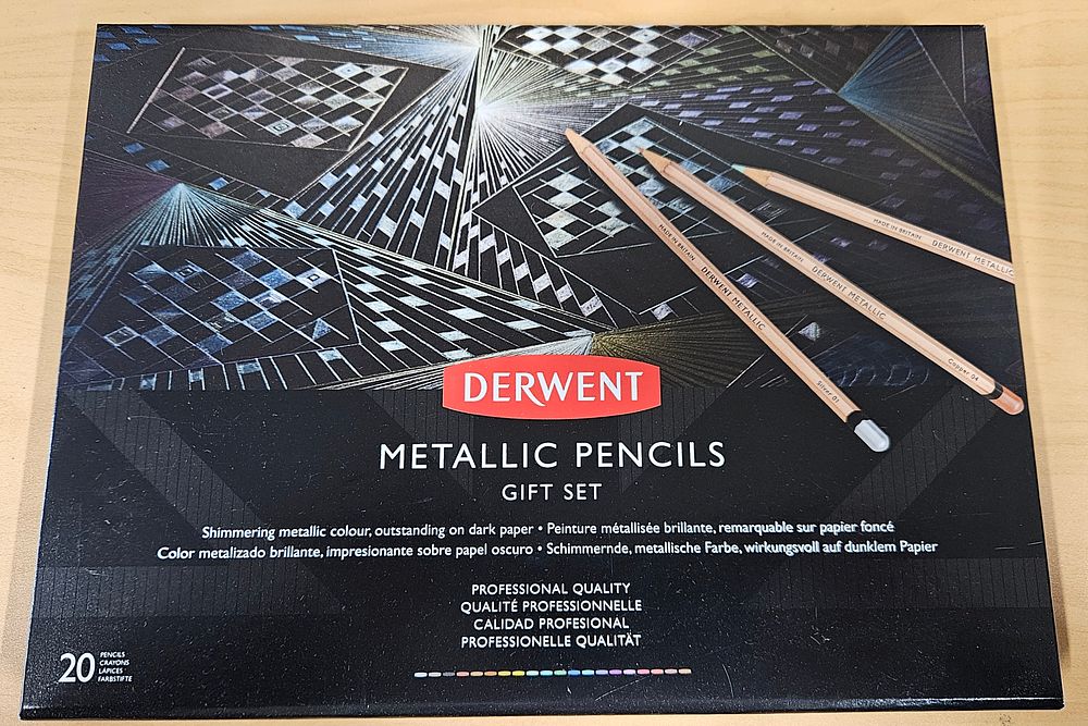 Lot 270: New Box of 20 Derwent Metallic Pencils