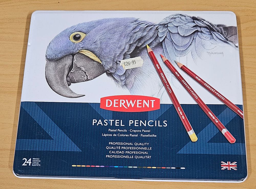 Lot 271: 24 Derwent Pastel Pencils . Used.