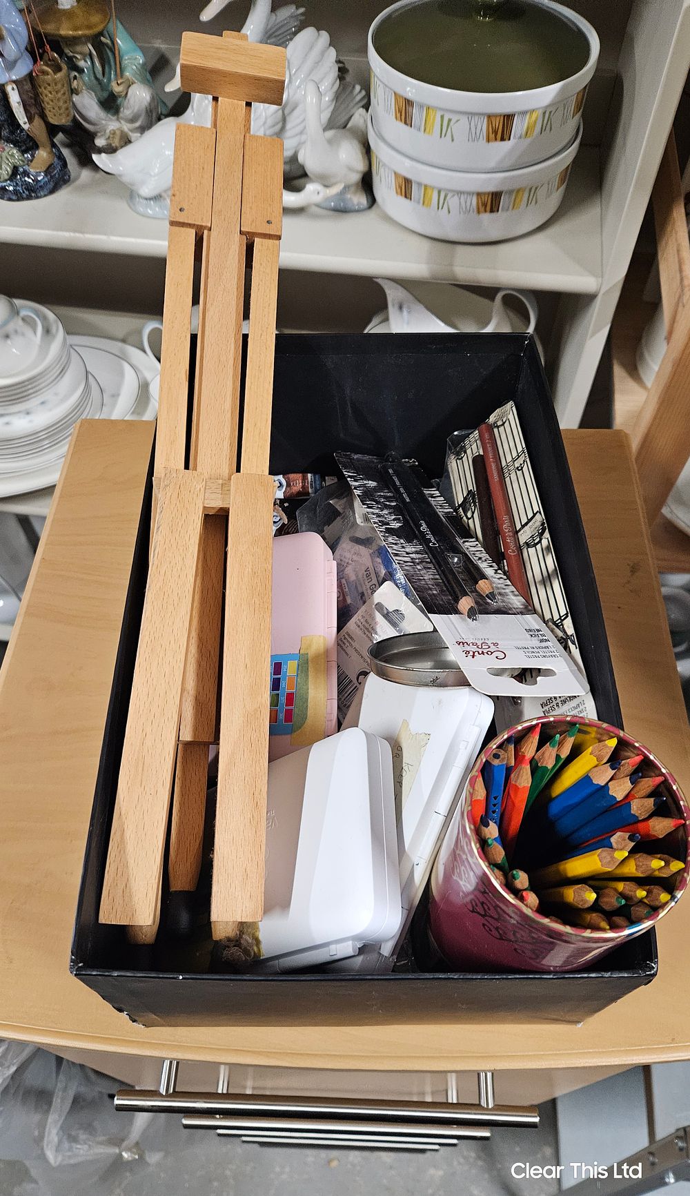 Lot 277: Box Of Art Stuff .
