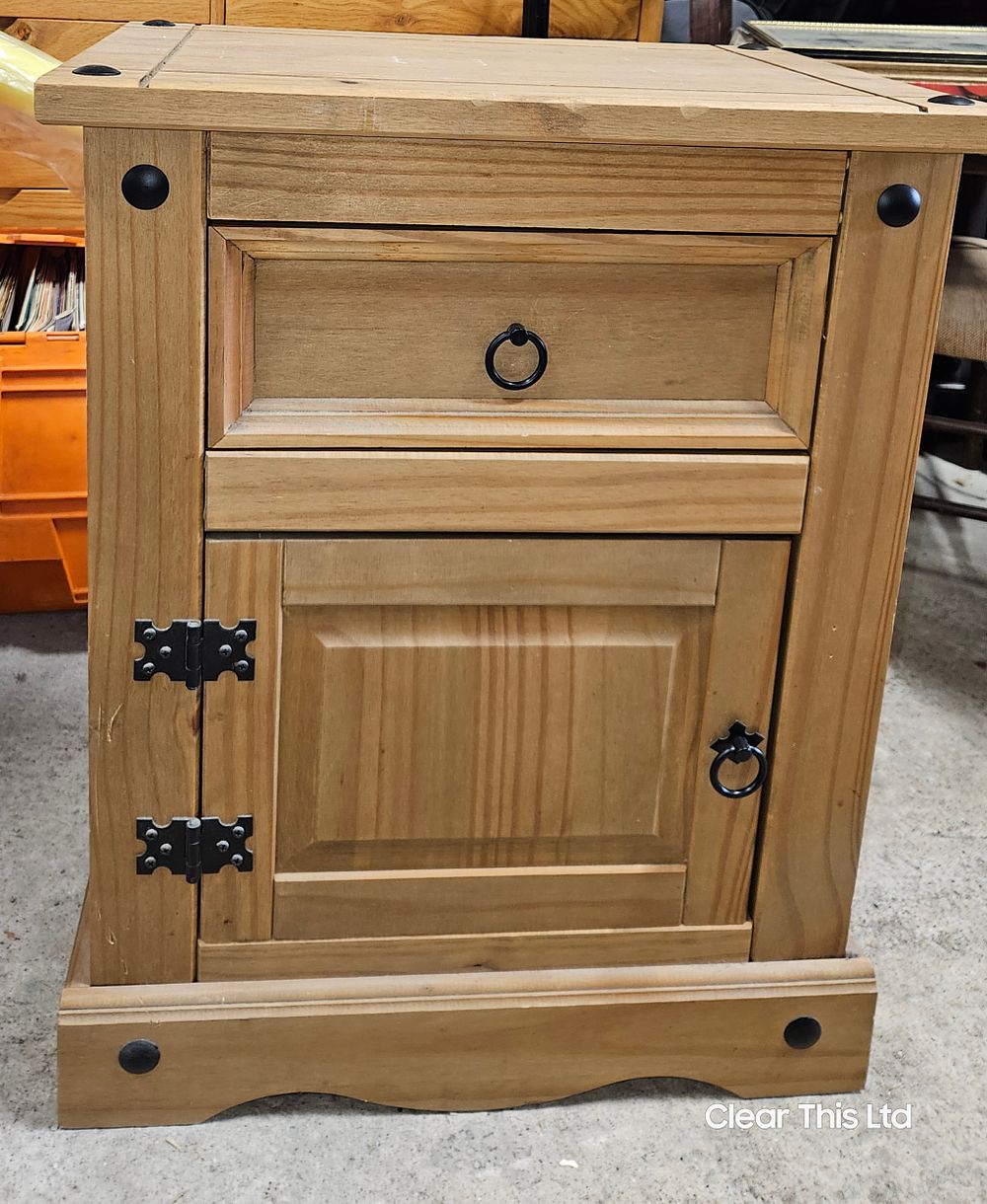 Lot 157: Corona Bedside Cabinet.