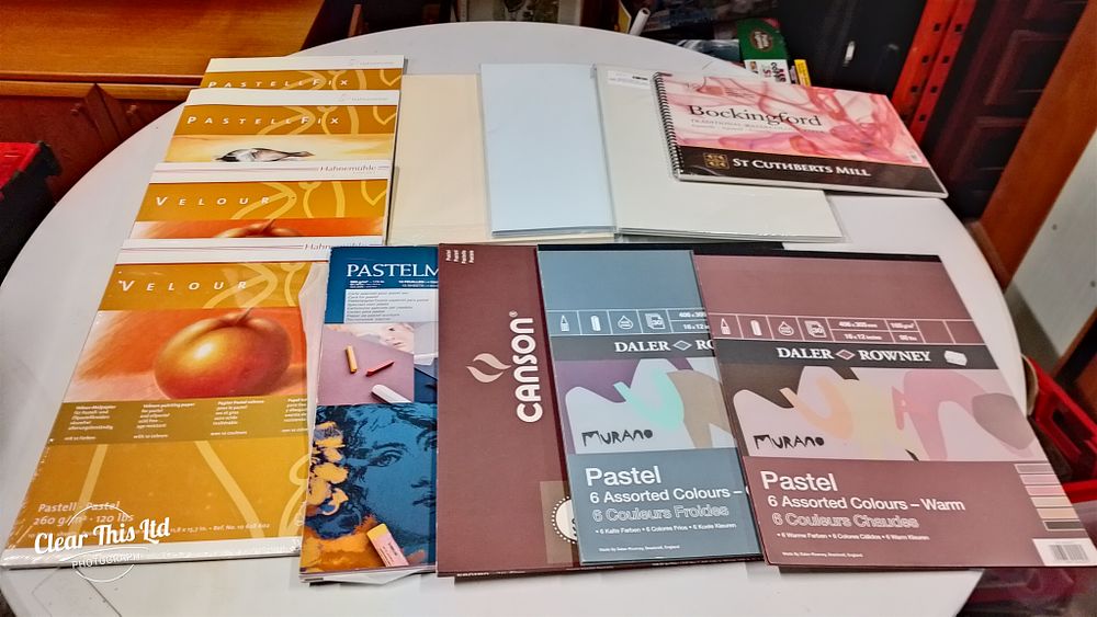 Lot 289: Large selection of sketchbooks