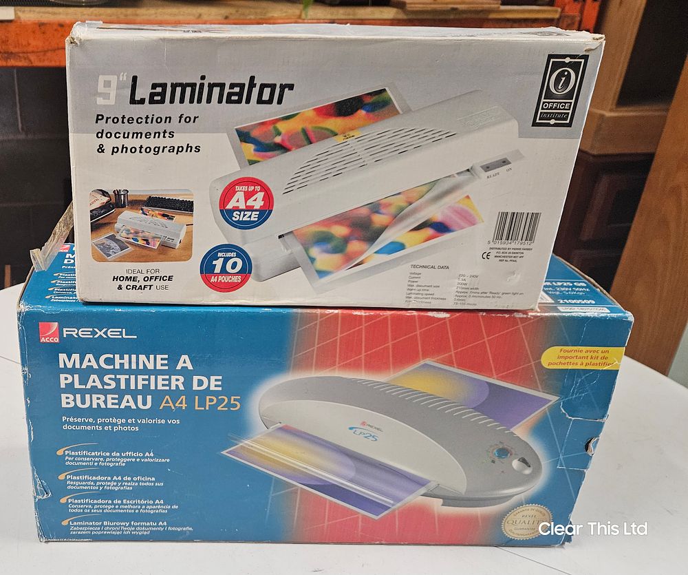 Lot 240: 2 Boxed Laminators