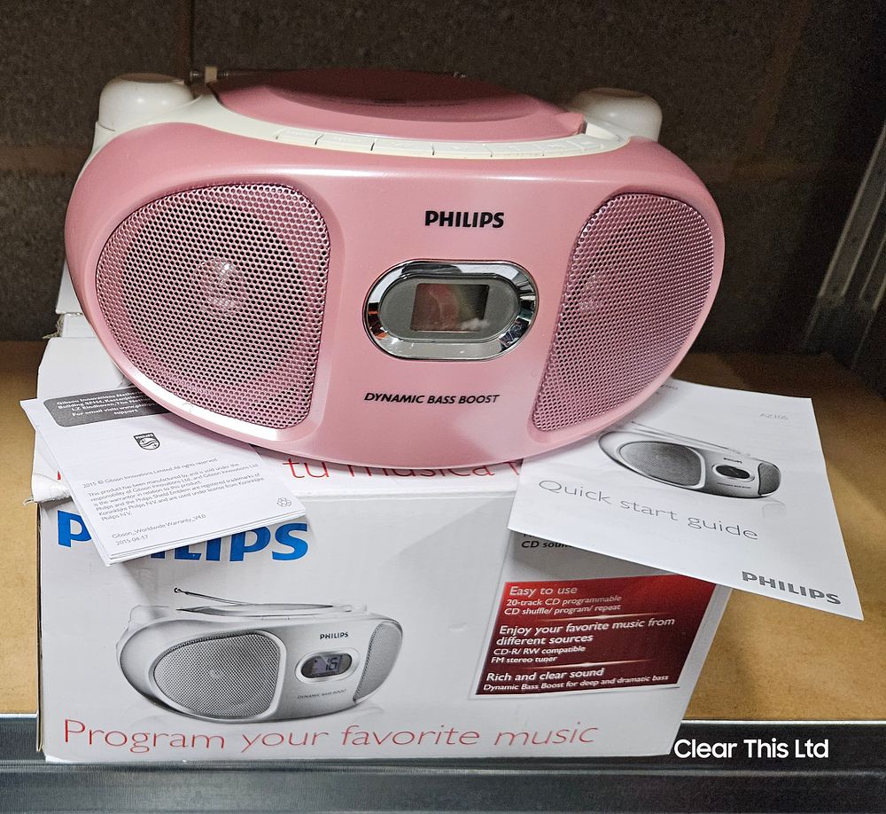 Lot 245: Philips Boxed CD Radio .