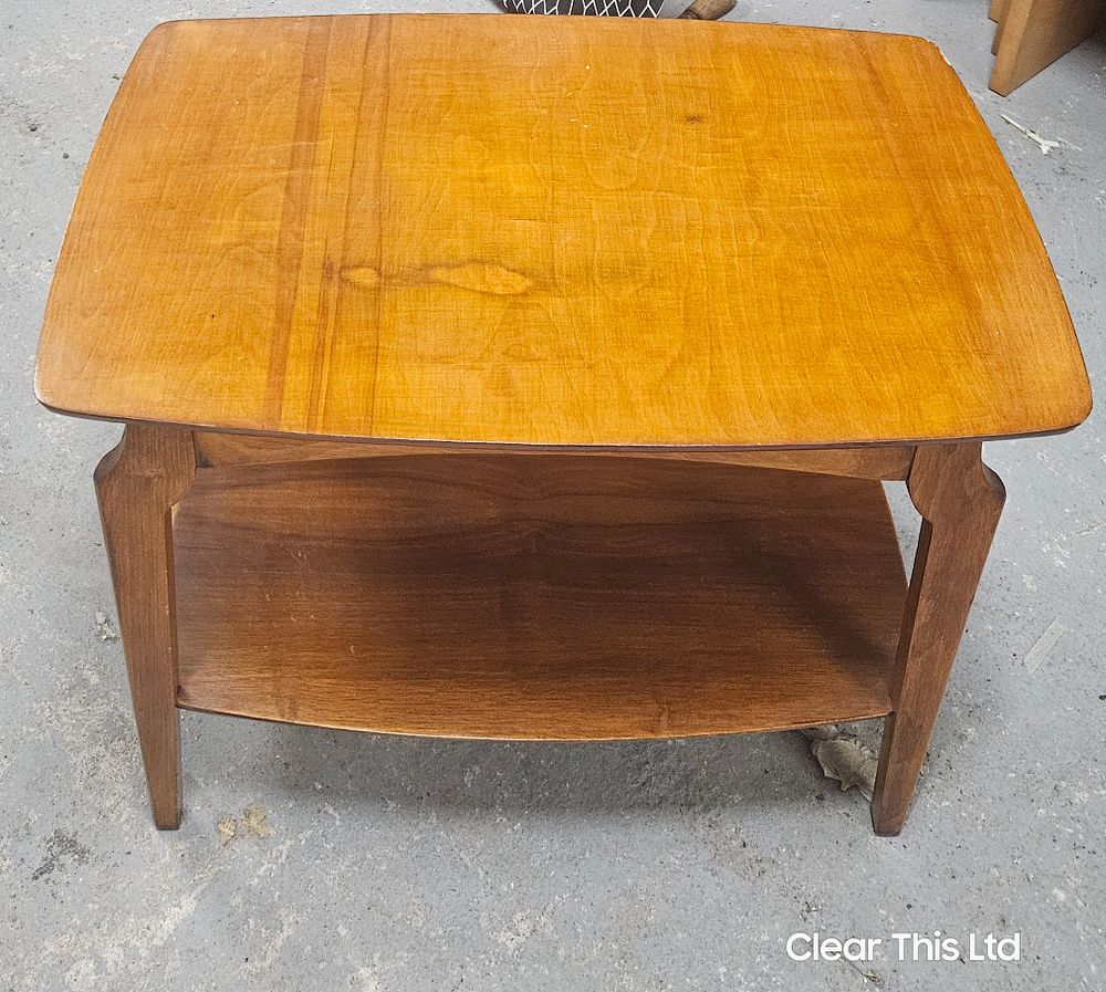 Lot 236: Vintage Remploy Small Side Table With Drawer.