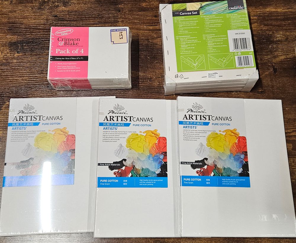 Lot 297: Selection of New Art Canvasses.