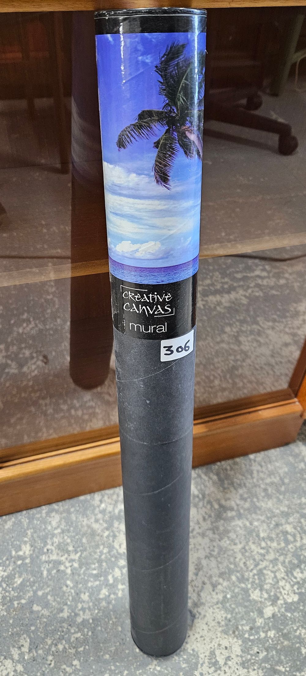 Lot 306: Creative Canvas Palm Tree Mural
