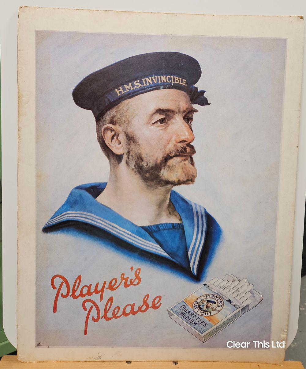 Lot 62: Players Advertising Print