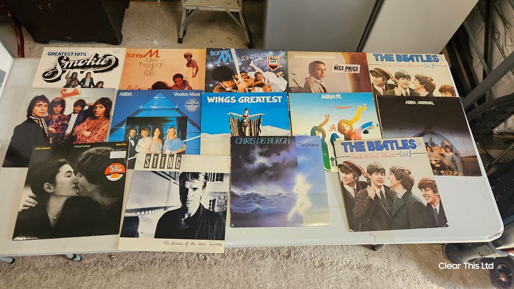 Lot 198: Fourteen 12" Records in Case