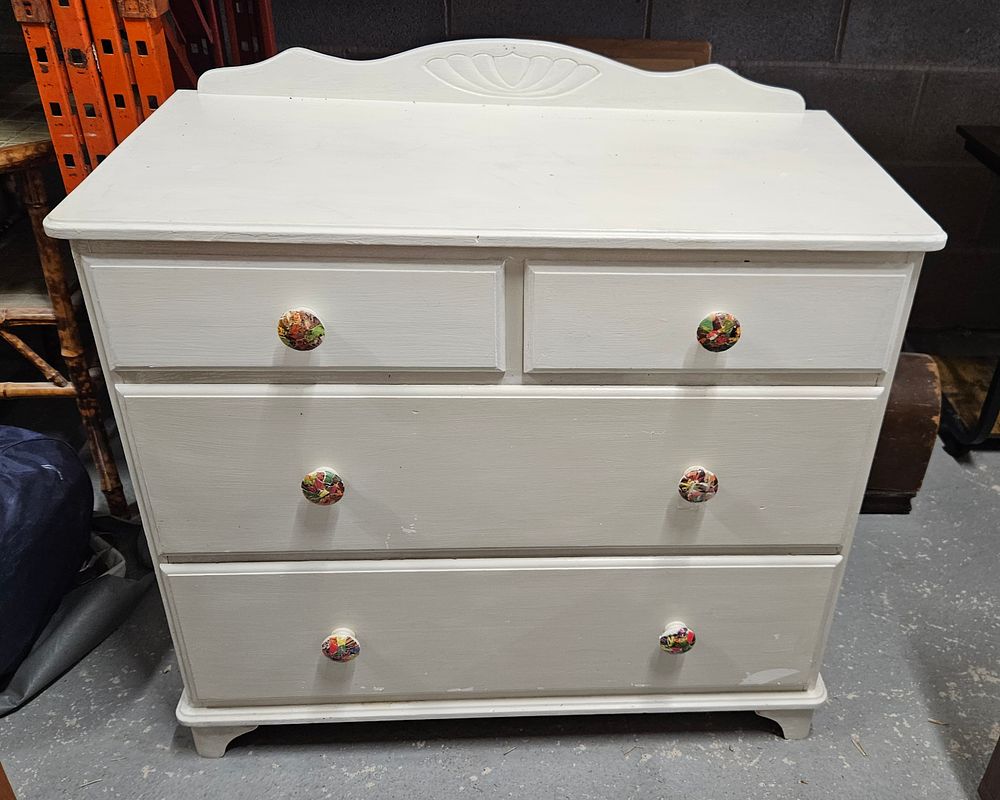 Lot 223: Painted Pine Drawers