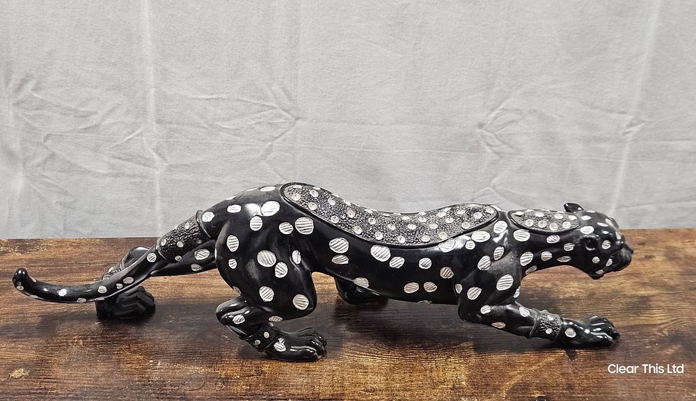 Lot 71: Large Resin Jaguar