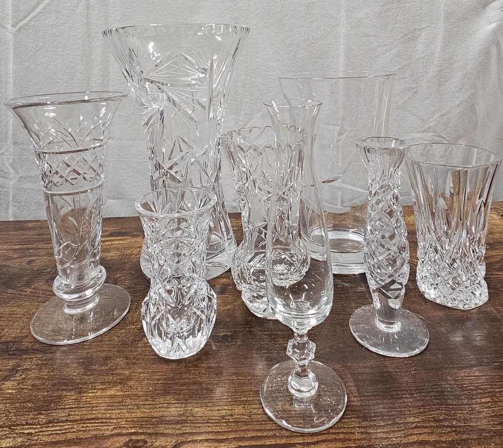 Lot 22: Selection of Crystal Vases