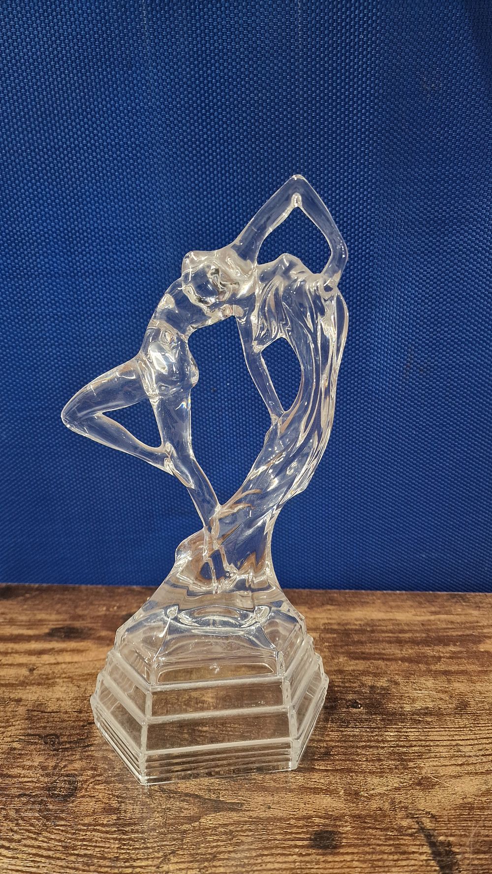 Lot 256: Glass Dancing Figure 26cm Tall